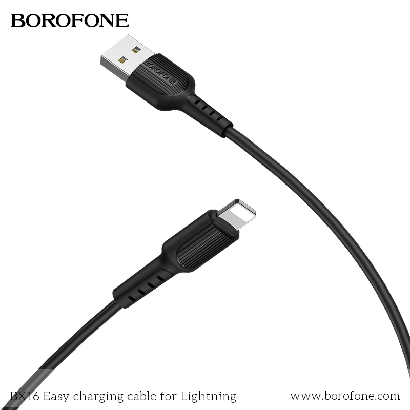 BOROFONE BX16 Easy USB-A to Lightning cable NZ 4